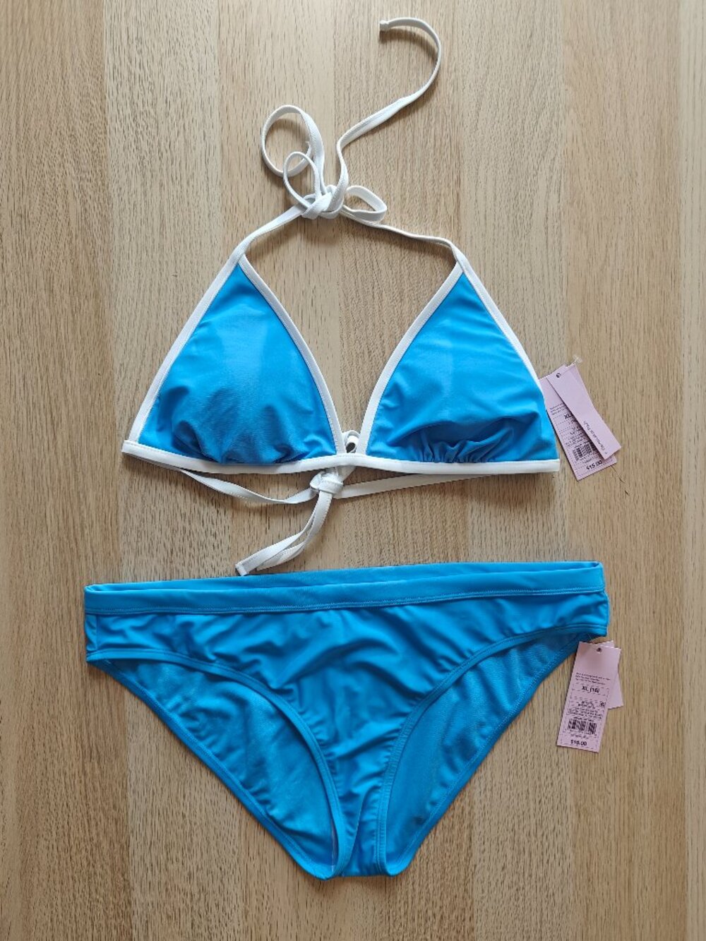 WILD FABLE HALTER STRAPS TOP LOW RISE BOTTOM TWO PIECE BIKINI SET SIZE (XL-16)